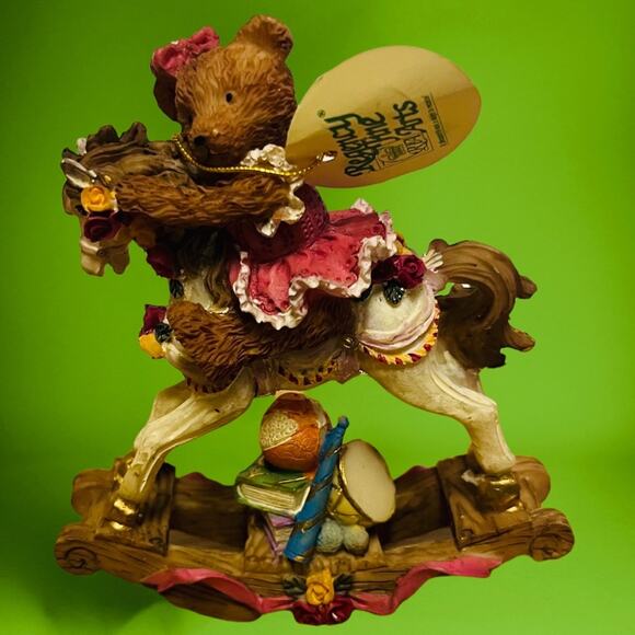 New! In box Vintage Joy Ride Bear by Regency Fine Arts Resin Rocking Chair Horse - Picture 4 of 8